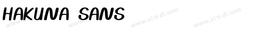 HaKuna Sans字体转换